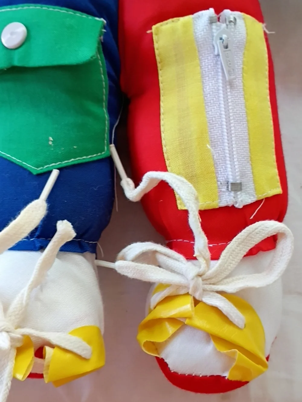 EUC Vintage JSNY Learn To Dress Stuffed Doll Clown #6159 13” high doll plush
